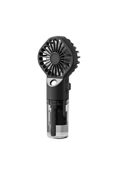 Danex Portable USB Fan with 4 Speeds, Y62, Silicon Flex, Deep Dark