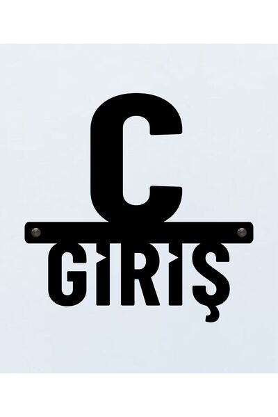 zafrakreklam لافتة مدخل موقع البناء للشقة رقم C مقاس 50×50 سم