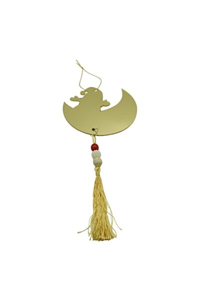 Danex Ornament de brad de Crăciun, Lună, Auriu, Lucios, 10x25 cm, Acrilic, In...