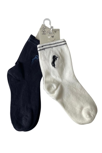 ww waka waka kids store Boys' 2-Piece Cotton Patterned Socks Set Comfortable and Stylish Everyday Socks