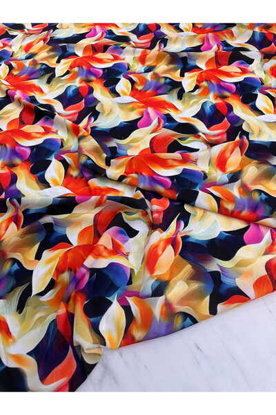 ipekkumaş فستان من قماش الكريب المنقوش، قميص فضفاض، منتجنا يُباع بالقطعة، قطع...