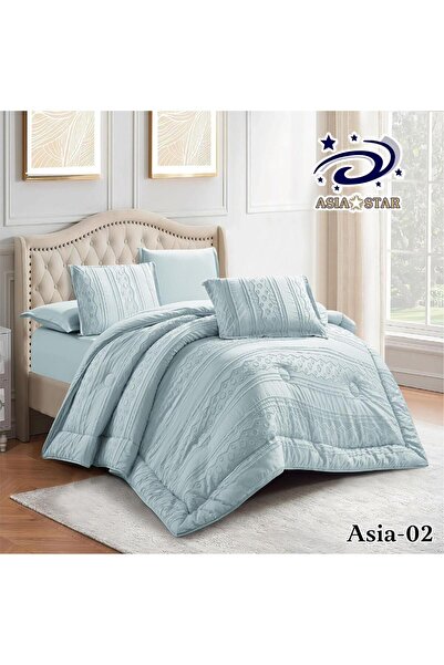 Asia لحاف منقوشة نفرين 6 قطع