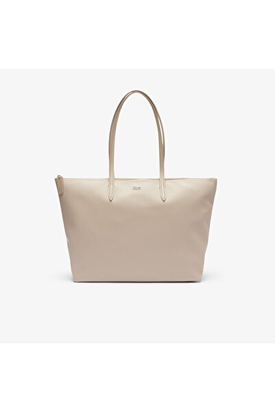 Lacoste Large L.12.12 Kadın Bej Omuz Çantası