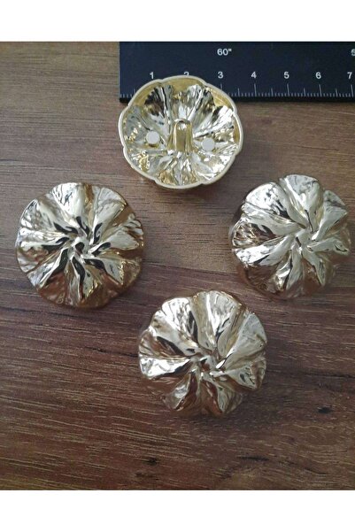 İMREN AKSESUAR ΕΙΔΙΚΟ ΣΧΕΔΙΟ ΕΠΙΧΡΥΣΟ ΜΕΤΑΛΛΙΚΟ ΚΟΥΜΠΙ ΜΕΓΑΛΟ ΜΕΓΕΘΟΣ 3,5 εκ. 1 ΣΥΣΚΕΥΑΣΙΑ 4 ΤΕΜΑΧΙΑ