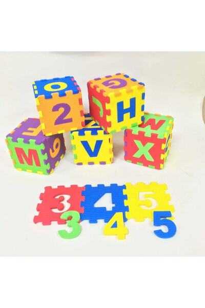 abnturk 9×9 Cm Eva Harf Ve Rakam Puzzle 36 Parça