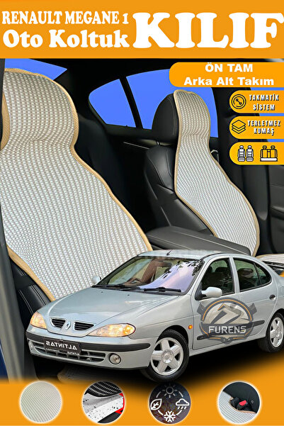 STS Oto Aksesuar غطاء مقعد سيارة رينو ميجان 1 متوافق مع سلسلة بريستيج البيج م...