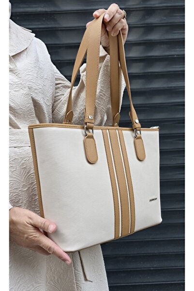 Just Polo حقيبة كتف نسائية كبيرة الحجم من جوستبولو مع 3 أقسام مع محفظة