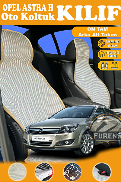 STS Oto Aksesuar غطاء مقعد سيارة أوبل أسترا إتش متوافق مع سلسلة بريستيج البيج...