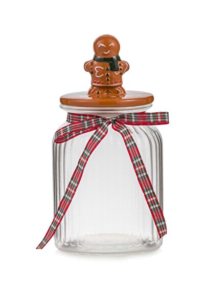 LC Waikiki Cookie Man Glass Jar with Lid 950 ml (W5)