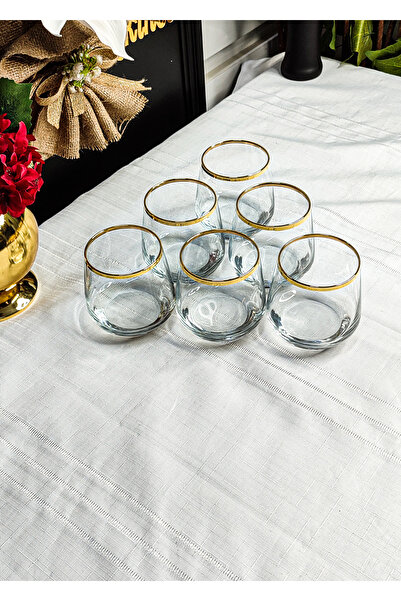 SEÇKİNEV Bern Water Glass Real (Gold&Silver) 345Cc
