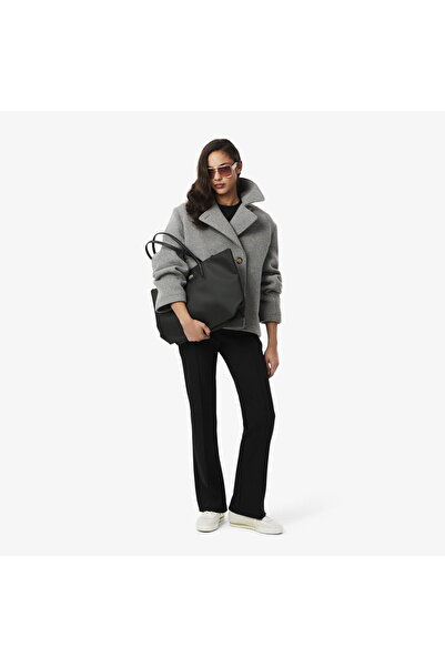 Lacoste Large L.12.12 Women's Black Shoulder Bag