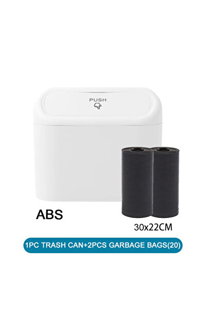 Choice6 سلة مهملات بيضاء لسيارتين (مع غطاء) تحتوي على 60 كيس قمامة (300 كيس)،...