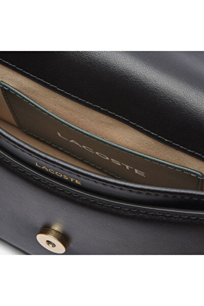 Lacoste Small Tennis Bliss Women's Leather Black Shoulder Bag