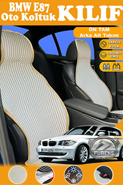 STS Oto Aksesuar غطاء مقعد سيارة من القماش المنسوج متوافق مع بي إم دبليو E87 ...
