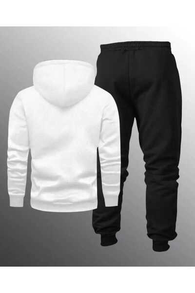 ORVIO Group Eagle Printed Basic Tracksuit Set