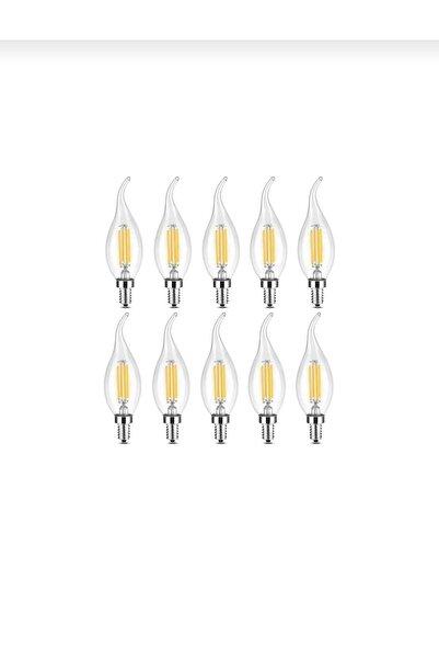 Osaka Light 10'Lu 4w = 40w Eşdeğer 6500k Beyaz Işık E14 Duylu Led Flemanlı Kı...