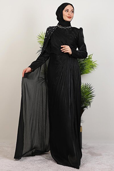 GİYZAMİLA Βραδινό φόρεμα İlkin Yoryo Μαύρο