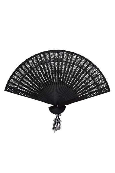 Maison du Paradis Black Perforated Fan, Maison du Paradis, 23 cm