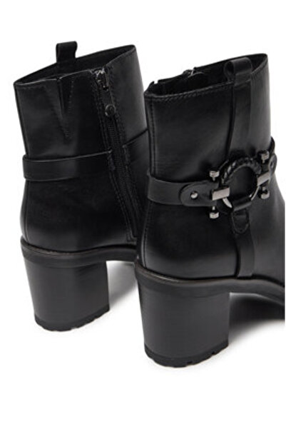 Marco Tozzi γυναικεία μποτάκια μέχρι τον αστράγαλο 2-25404-43 001 μαύρα