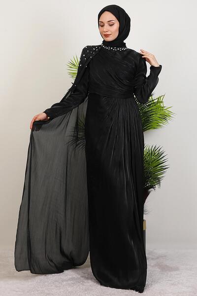 GİYZAMİLA Βραδινό φόρεμα İlkin Yoryo Μαύρο