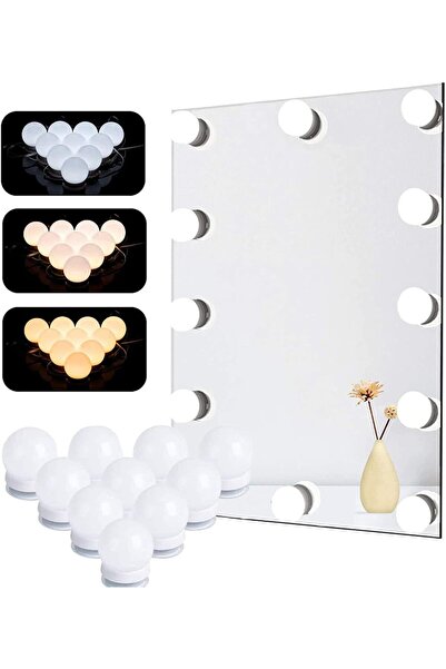 genernic Arabest Vanity Lights for Mirror, Hollywood Style Makeup Lights with 10 Dimmable Bulbs, LED Vanity M