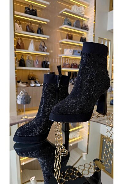 KRISTE BELL İthal Full Taş Kaplama Platform Topuk Kadın Bot -2501-
