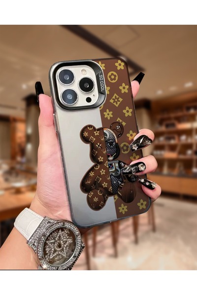 Caseji İphone 16 Pro Uyumlu Baskılı Desen Kir Tutmayan Lüx Telefon Kılıfı MK01A