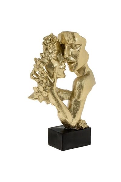Neirini Figurină decorativă model cuplu, Neirini, Auriu, 19 x 9 x 30 cm