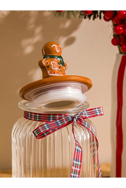 LC Waikiki Cookie Man Glass Jar with Lid 950 ml (W5)