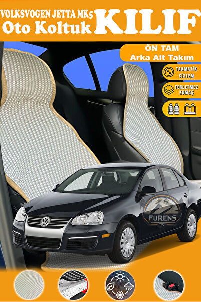 STS Oto Aksesuar غطاء مقعد سيارة فولكس فاجن جيتا Mk5 متوافق مع سلسلة بريستيج ...