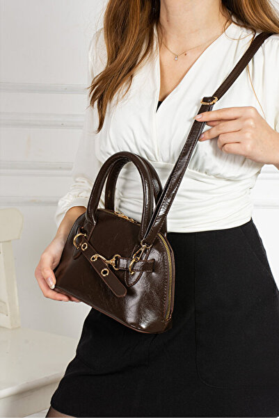 Marvelis حقيبة يد نسائية من أكايكافو قابلة للقفل وحقيبة كروس