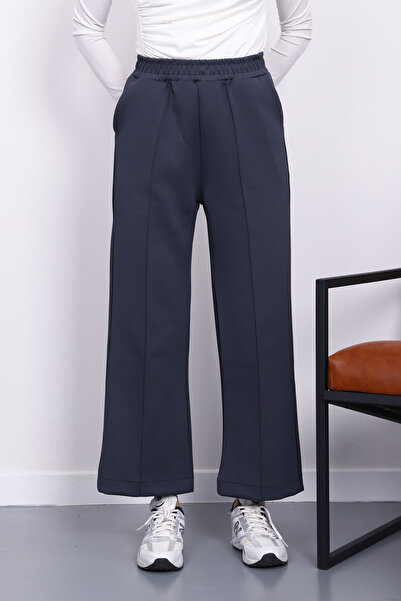 İmajButik Anthracite Scuba Pants with Pockets