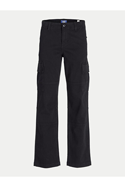 Jack & Jones Παντελόνι Jack Jones Junior για αγόρια από ύφασμα 12261033 Μαύρο