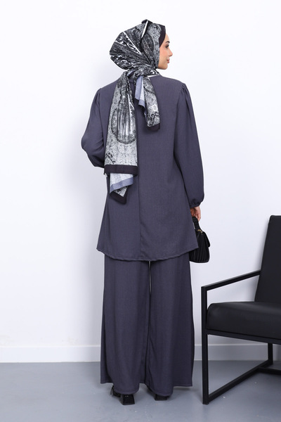 İmajButik Smoked Bürümcük Tunic Trouser Set