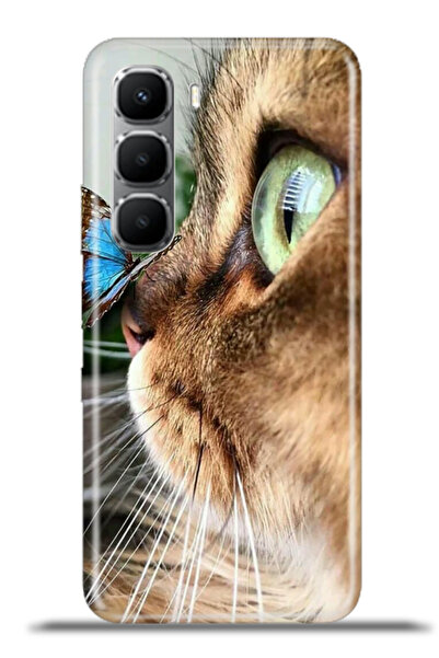 cupcase iNfinix Hot 60 Uyumlu Kılıf Esnek Silikon Kamera Koruma 4k Desenli - Kelebek Dost