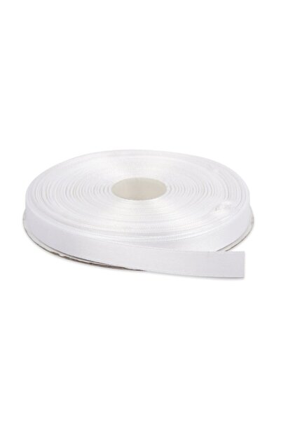 Creativ Deco Plus Satin Ribbon 1 cm Wide, White Color, 22 m Roll