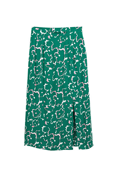 Tom Tailor Denim Γυναικεία Φούστα Μίντι 1045505 Πράσινη