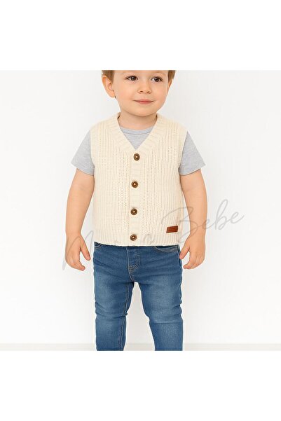 meriç bebe - bütün çocuklar melektir. mrc Πλεκτό γιλέκο για αγόρια Σελανίκη – Ελαστικό και κομψό – 0-5 ετών