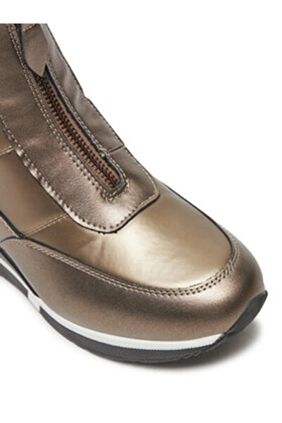 XTI γυναικεία μποτάκια μέχρι τον αστράγαλο 143079 σε χρυσό χρώμα