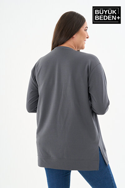 Superlife Γυναικείο φούτερ μεγάλου μεγέθους SPR26BTK990