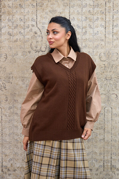 KÜÇÜĞÜM BUTİK Bitter Brown Sweater