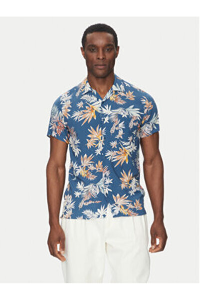 Indicode Ανδρικό Πουκάμισο INRAMMIE 20-435 Μπλε Σκούρο Μπλε