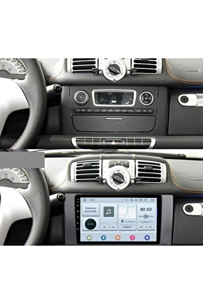 NAVIGPS Navigation Smart ForTwo (2010-2015) 4 GB RAM and 64 GB ROM, Android 10, Carplay, Bluetooth