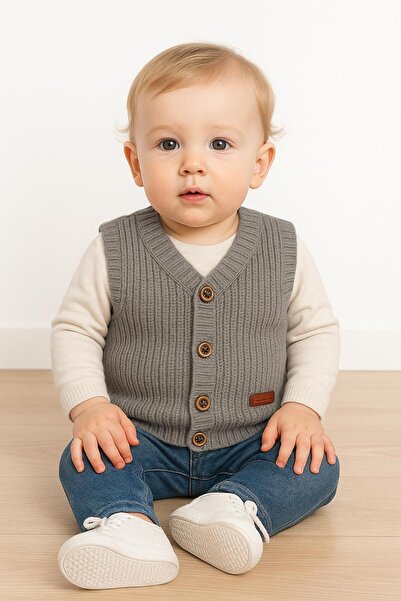 meriç bebe - bütün çocuklar melektir. mrc Boy's Thessaloniki Knitted Vest – Flexible and Stylish – Ages 0-5