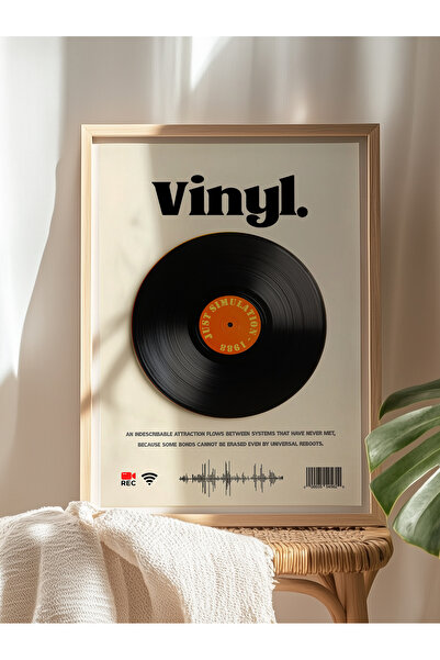 Taranist Poster - Vinil Siyah Plak Retro Müzik Dekoru Kuşe Kağıt