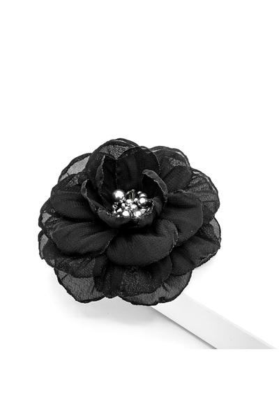 Corizmi Broșă elegantă floare de 8.5 cm din voal, handmade, Delight