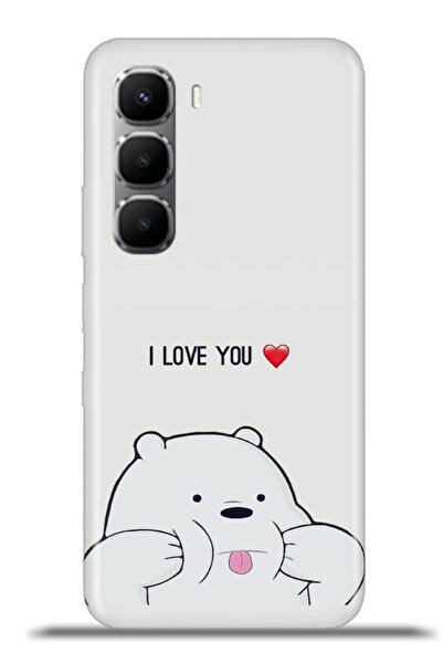 cupcase iNfinix Hot 60 Uyumlu Kılıf Esnek Silikon Kamera Koruma 4k Desenli - Dear Bear
