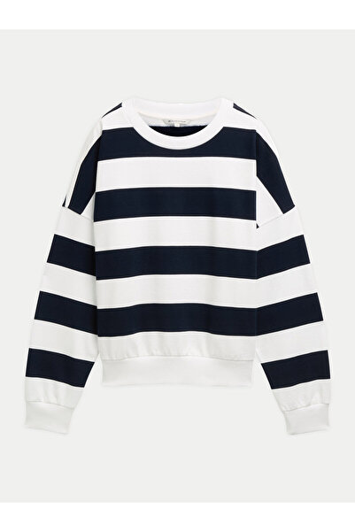 Tom Tailor Denim Γυναικείο Φούτερ 1045508 Μπλε σκούρο