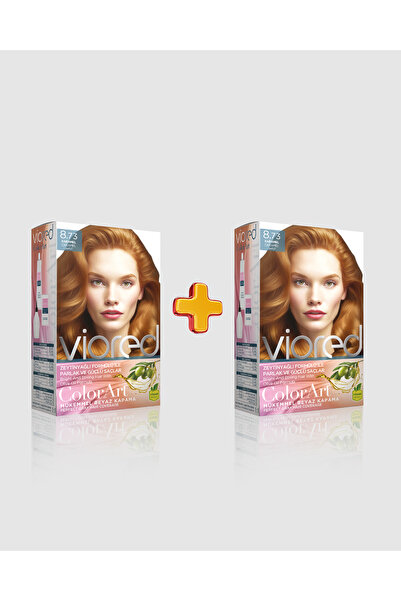 viored 2'li ColorArt Set Saç Boyası 8.73 Karamel