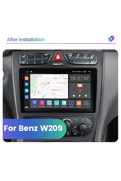 NAVIGPS Navigatie Mercedes C Class W203 CLK W209 din 2000-2005,